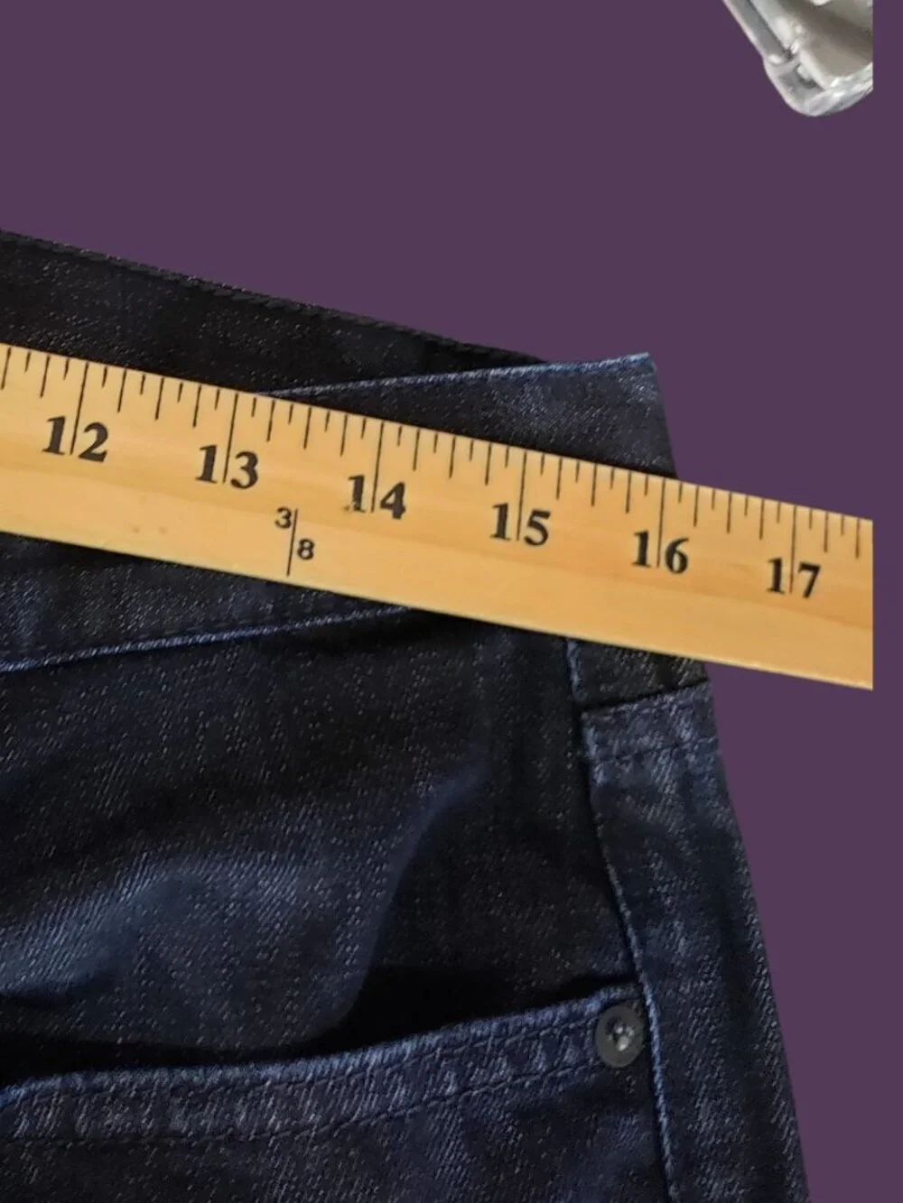 Vince Vm.212  Mens Slim-Fit Wash Denim Jeans Cotton Dark indigo Size 32